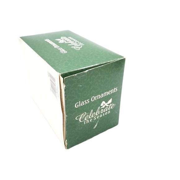 Three Mittens & Hat Glass Ornaments Hand Blown Red Green Tree Mercury NEW Christ - Picture 4 of 4